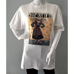 Mary Engelbreit Vintage Snap Out of It Graphic Tee Shirt size Large